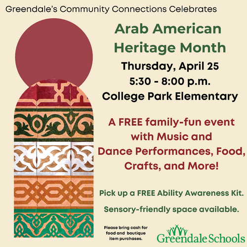 Arab American Heritage Month Event Details