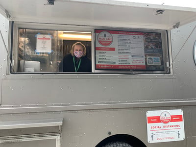 Mrs. Bauer Milk Can Hamburgers Food Truck 2021