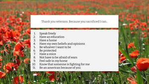 Eighth Graders Create Social Media Campaign to Thank Veterans