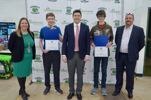 Two GHS Students Win App Challenge and Have Awards Presented by Congressman Bryan Steil