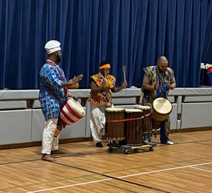 Students Enjoyed Assembly With the African Drum and Dance Group