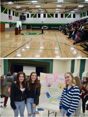 Health and Wellness Event Features 8th Grade Projects