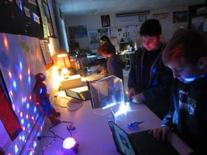 Science Lesson Brings New Insights to Light for 6th Graders