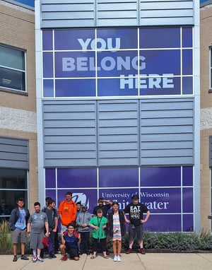 Students visit Whitewater for College Tour and Program Session