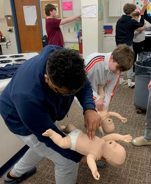 CPR/Choking Rescue Unit Brings Students New Life Skills