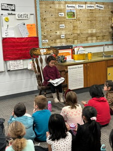 First Graders Learn About Winter Holidays
