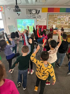 Yoga Brings Message of Perseverance to First Graders