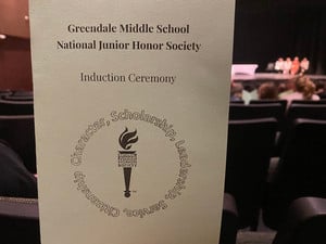 Junior National Honor Society Induction Ceremony