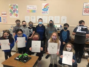 Fourth Graders Celebrating Dr. Martin Luther King's Life