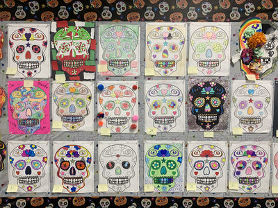 Students Create Calaveras in Spanish Class - Photo Number 2