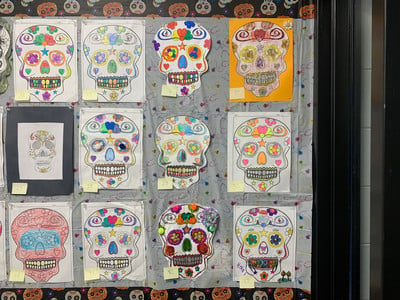 Students Create Calaveras in Spanish Class - Photo Number 3