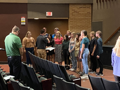 GHS Choirs performed the National Anthem at the Annual Meeting