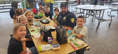 Officer Fleming at Lunch