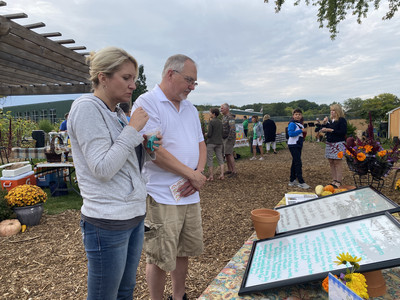 The welcome table included amazing garden facts and a wish list of items needed in the garden.