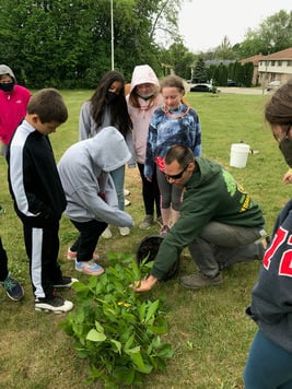 Canterbury Students Planting Trees