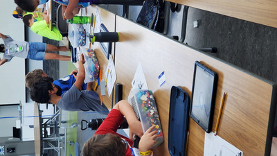 Graffiti Robotics Campers at Work