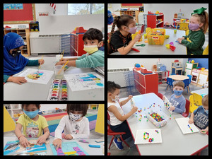 4K Students Work on Strengthening Fine Motor Skills