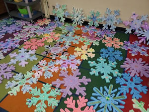 Elementary Students Enjoying Creative Art Projects This Winter