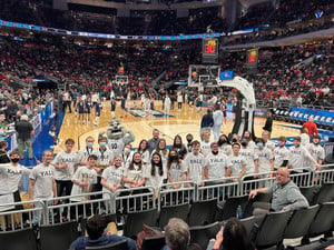 GHS Band Represents Yale University at NCAA Tournament