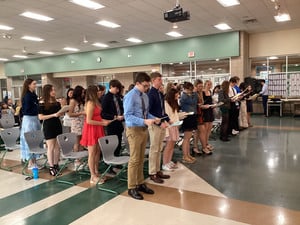Fifty-two New Sophomores and Juniors Inducted into National Honor Society