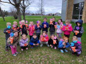 4K Students Spread Springtime Joy Delivering May Day Baskets