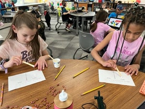 Second Grade Science Students Enjoy Being "Glue Engineers"