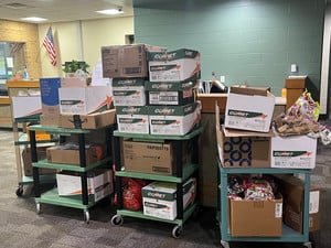District Schools Donate Candy and Cookies for Our Military Members