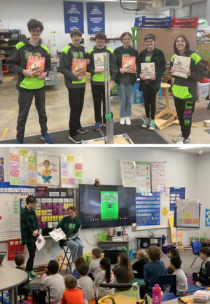 GHS Robotics Team Reads to Elementary Students on Day Off