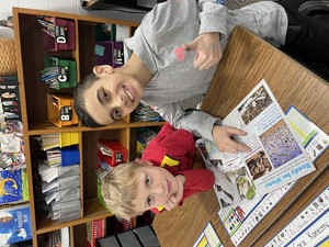 First and Fifth Grade Buddies Read Together