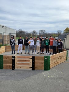 Construction Students Create Gaga Ball Pit on College Park's Playground