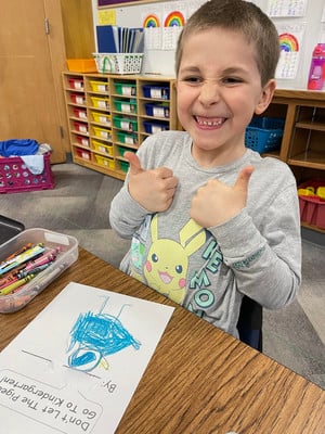 Kindergartners Create Their Own Pigeon Books