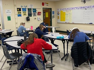Some AP Calculus Students Do Extra Exam Prep on Saturdays!