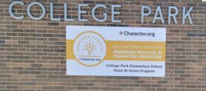 College Park Gets National Award for Read At Home Program