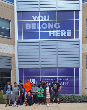 Students visiting at Whitewater LIFE Program