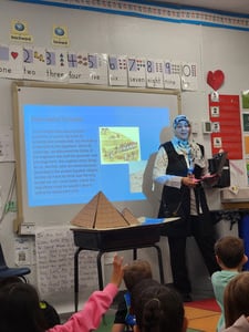 First Graders Learn About Ancient Egypt From Special Guest Speaker