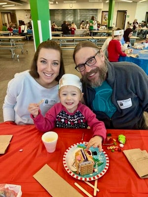 4K Students & Guests Make Gingerbread Houses After Reading Classic Tale