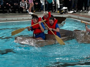 Physics Cardboard Boat Regatta Inspires Learning and Fun