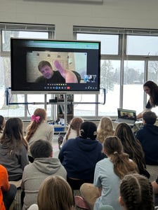 Fifth Graders Talk With Modern Day Explorer About to Head to the Arctic Alone