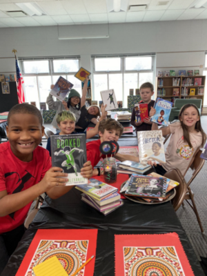 Library Transformed into Black History Month Book Cafe