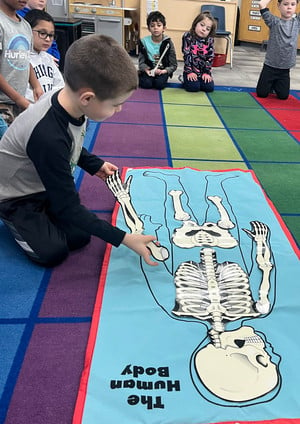 5K Students Learn About How the Body Works and How to Be Healthy