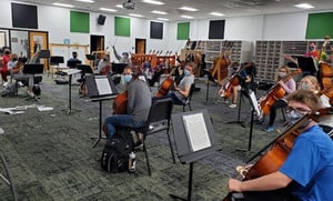 New Orchestra Room Allows Social Distancing