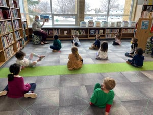 4K Students Happy to Be Back Together and Use the Library