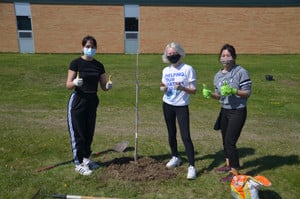 School Grounds Get New Trees to Celebrate Arbor Day