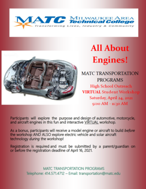 MATC Outreach Shares All About Engines Virtual Autos Day