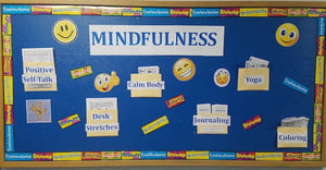 Interactive Bulletin Board Shares Mindfulness Activities for Mental Health Awareness Month