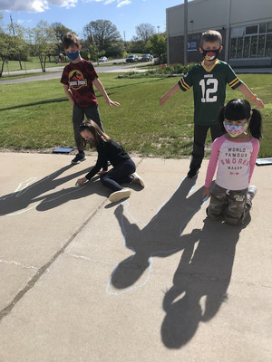 First Graders Learn About How the Sun Makes Shadows